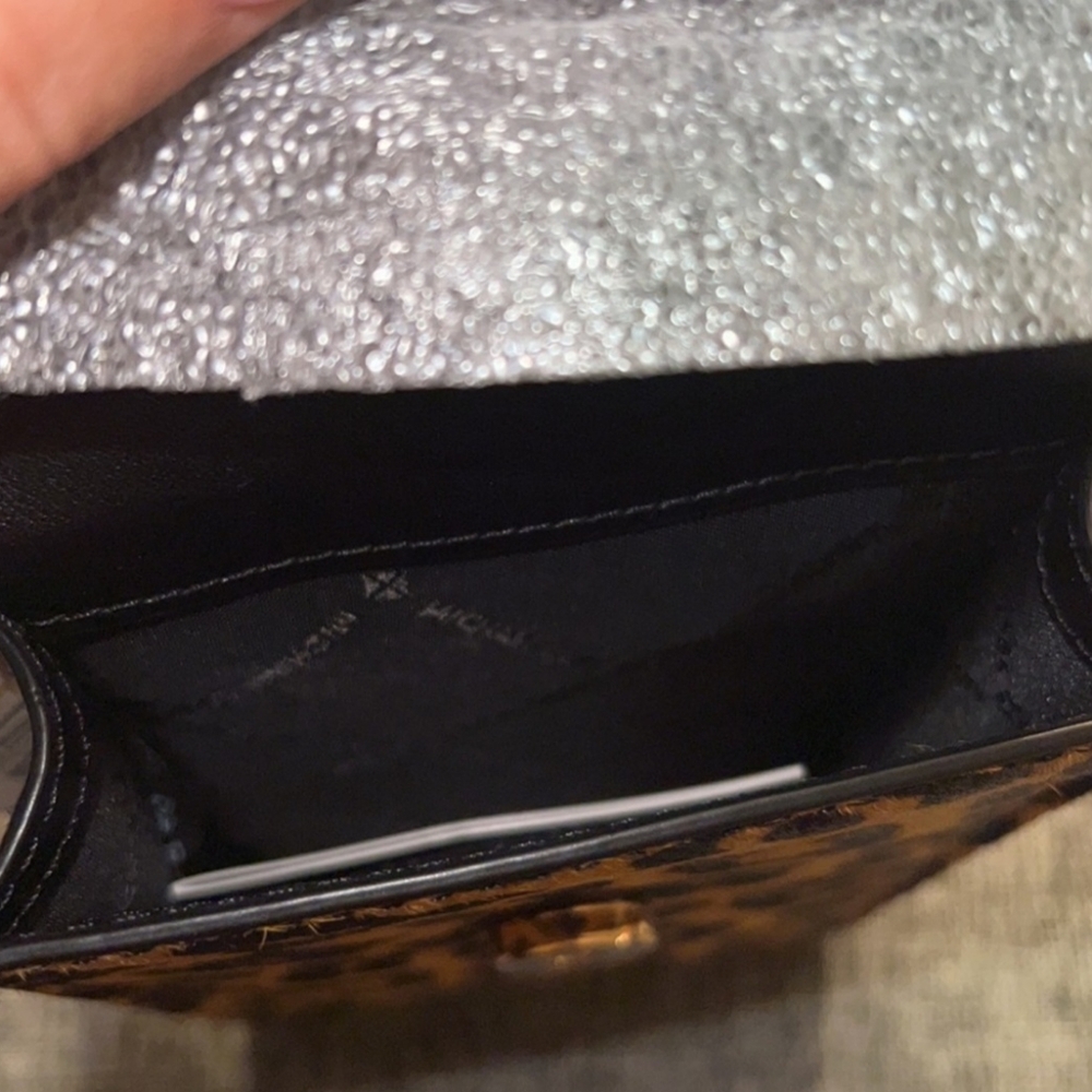 Michael Kors Carmen Small Calf Hair Crossbody Purse - Picture 9 of 15
